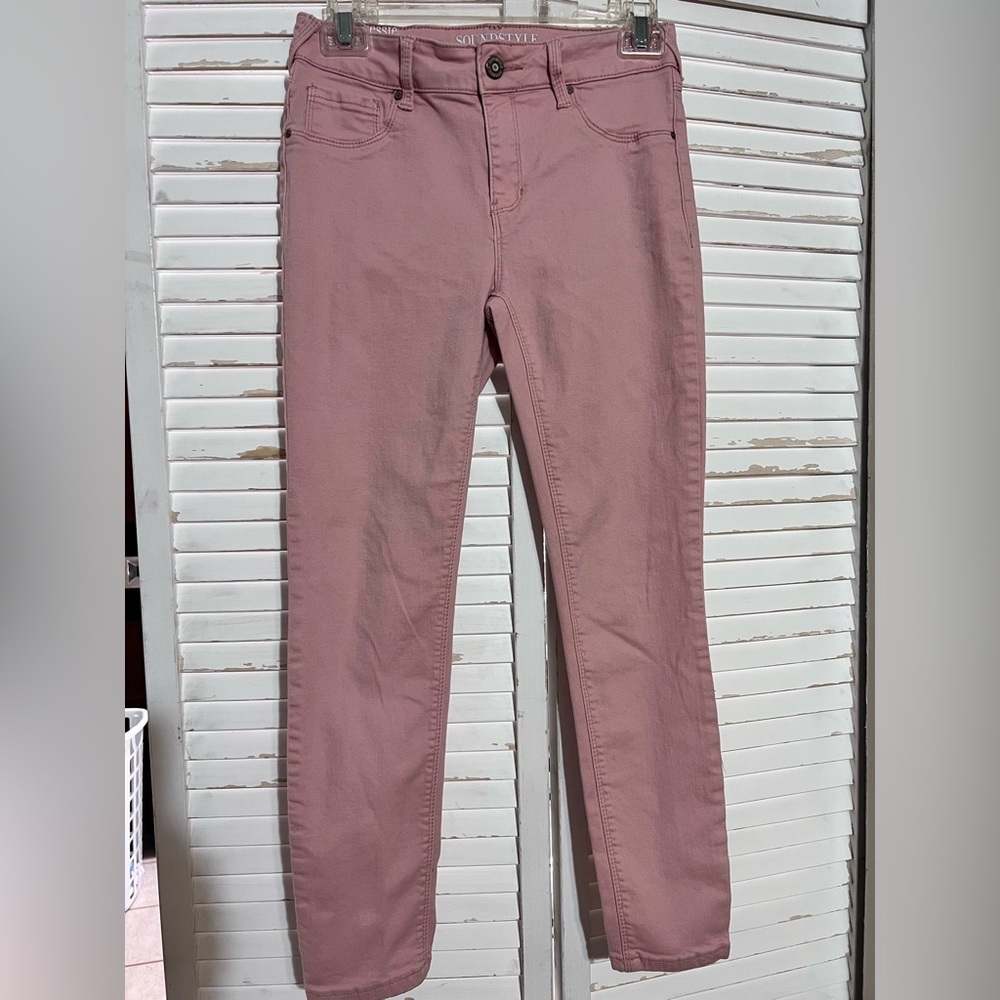 SoundStyle Pink Skinny Best Jegging Slimming Technology 98% Cotton Size 4